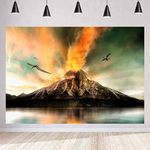 MEETSIOY Volcano Backdrops Magical Volcanic Eruption Photography Backdrops Photo Studio Background Props Interior Mural 7x5ft ZYMT084