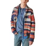 Lucky Brand Men's Southwestern Print Shawl Cardigan, Camo Multi, Medium