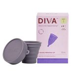 DivaCup - Menstrual Cup - Feminine Hygiene - Leak Free - BPA Free - Model 1 with Shaker Cup