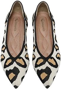 Semwiss Women's Ballet Flats Comfortable Casual Dressy Shoes,Work Flats Office Shoes Pointed Toe Leopard Flats., Leopard, 9