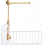 Crib Mobile Arm - 360° Adjustable Wooden Baby Mobile Hanger for Crib (31 inch, 100% Natural Beech Wood) - Strong Anti Slip Attachment - Nursery Décor for Boys, Girls