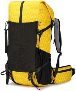 Hiking Backpack,30L +10L Extra Large Capacity Hiking Bag,Internal Frame Camping Backpack,Upgraded X-PAC Lightweight Sport Daypack Travel Backpacks Fit For Mountain Climbing Camping (Yellow)