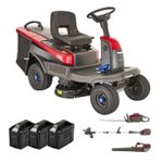 Mounfield Freedom 28e Ride On Mower 28'' Cut Battery Tractor 48v With 3 Free Power Tools