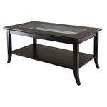 Winsome Occasional Table, Solid/Composite wood Glass, Espresso, Furniture