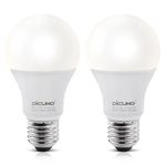 DiCUNO Dusk to Dawn Sensor Bulb E27, 60W Equivalent, 5000K, 9W 800LM, Automatic On/Off Energy Saving Light Bulbs for Porch, Garage, Non-dimmable, 2 Pcs