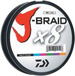 Daiwa J-BRAIDX8, 500YD Filler Spool, Multi-Color, Mono Dia.= 20lb.