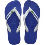 Havaianas Men's Brasil Flip Flop,Marine Blue,41 BR/9 M US