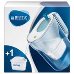 BRITA Style fridge water filter jug for reduction of chlorine, limescale and impurities, 2.4L - Blue