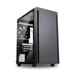 Zalman T3 Compact Micro ATX Gaming PC Case - 2 x 120mm Fans Pre-Installed - Tempered Glass Side Panel - MATX Mini Tower Desktop Computer Chassis