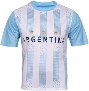 DIBEI Argentina 2026 World Cup Fan Soccer Jersey (Argentina, Small)