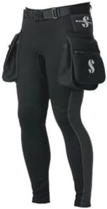 SCUBAPRO Hybrid Cargo Men's Scuba Diving Pants, 1mm, X-Foam Neoprene, w/Large Pockets and Adjustable Belt, Large