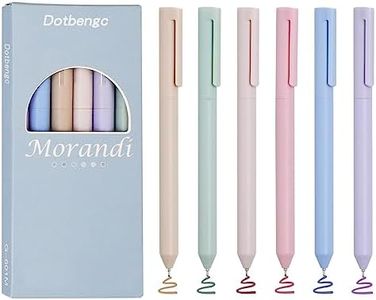 6 PCS Colored Gel Pens, Pastel Quick Dry Ink Pens, 0.5mm Fine Point Smooth Writing Pens, Aesthetic Journal Pens, Cute Japanese Retractable Pen for Writing Note Taking, School Office Supplies Gifts