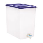 Amazon Brand - Solimo 16-Litres Continental Plastic Water Dispenser, Top Load (Blue, Set of 1)