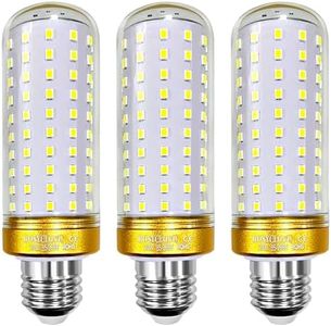 ROSY CLOUD E27 LED Bulb Corn, E27 Edison Screw Bulb,Daylight White 6000K,20W Equivalent 150W Halogen Bulbs, 2200LM, Corn Light Bulbs E27 for Home, Warehouse, Garden Lighting (Non-dimmable, 3-Pack)