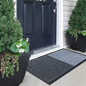 Shoe Sanitizer Mat Shoe Soles Disinfecting Floor Mat Front Door Mat Kitchen Rug Pad Outdoor Household Disinfectant Foot Pads Carpet and Door Mats for Classroom Home Office Entrance Indoor,Gray