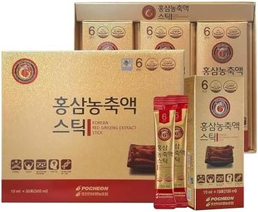 Pocheon Korean Red Ginseng Extract, 30% Ginseng Extract, Single Serving Packs - 30 Sticks (10ml x 30)