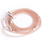 KBEAR Dethched Upgrade Cable 4N High-Purity Single Crystal Copper Cable Improve Sound Headphone Replacement Cable for ES4 ZST ZSN CCA C10 C04 AS10 ZS10 C12 C16 V80 (2Pin, 3.5mm, mic)