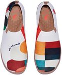 UIN Women's Art Painted Travel Shoes Slip On Casual Knit Loafers Lightweight Comfort Fashion Sneaker Toledo Ⅰ Hold That Color (8)