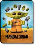 Franco Lego Star Wars The Child Mandalorian Bedding Super Soft Micro Raschel Throw, 46 in x 60 in (Official Lego Product)