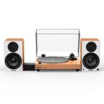 Fluance Reference RT85N High Fidelity Vinyl Turntable with PA10 Phono Preamp and Ai41 Powered 5" Bookshelf Speakers, Nagaoka MP-110 Cartridge, 90W Class D Amplifier, Bluetooth (Lucky Bamboo)