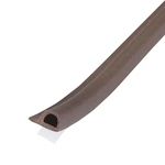 SAFEX Door Weather Stripping - Self Adhesive Foam Seal Strip Weatherstripping for Doors Frame and Windows Gaps | P Type Door Seal Strip| Light Proof | Dust Proof | Noise Proof |(Brown)