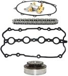 Niyako Camshaft Adjuster Chain Tensioner Gasket Kit Replacement# 06F109088C 06F109088G 06F109088J 06F109217A Fit 2006-2009 A3 A4 Golf Passat 2.0T