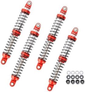 FEDCO FCX10 Shocks Oil-Filled Shocks 112mm Shock Absorber, CNC Aluminum Threaded Oil Damper with Dual-Stage Spring for FMS FCX10 LC80 K5 Upgrades