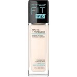 Maybelline New York Fit Me Matte + Poreless Foundation Makeup, Ultra-Lightweight Formula Controls Shine, for Normal to Oily Skin, Fair Porcelain, 102, 30 ml