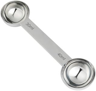 UDQYQ Stainless Steel Measuring Spoons Coffee Scoop with 30ml & 40ml Measuring Tablespoon,Metal Dual Sided Long Handles Measuring Scoop for Dry or Liquid, Coffee Powder, Espresso, Coffee Making.