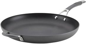 Circulon - 83906 Radiance Hard Anodized Nonstick Frying Pan/Fry Pan/Hard Anodized Skillet with Helper Handle - 14 Inch, Gray