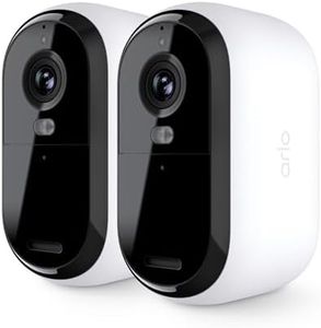 Arlo Essential Security Camera 2K | Indoor - Outdoor | 2nd Gen | Wireless with Spotlight, 2-Way Audio, Color Night Vision, Live Stream, Motion Activiation, Real Time Notifications, Wide Angle - White