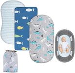 MooMoo Baby Fitted Bassinet Sheets 