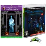 AtmosFX® Halloween Hollusion Digital Decoration Kit Includes 8 AtmosFX® Video Effects for Halloween Plus 5.5' x 9' Holographic Projection Screen