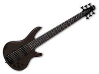 Ibanez GSR206B-WNF GIO Series - Black Hardware - 6 String - Electric Bass Guitar w/Bass Boost - Walnut Flat