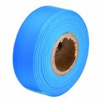 Brady 58351 50' Length X 1-3/16" Width, Non-Adhesive, Fluorescent Blue Flagging Tape