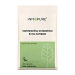 INNOPURE Acidophilus Probiotic & Prebiotics - 120 Capsules - Easy to Swallow Lactobacillus Acidophilus Supplement Complex for Gut & Digestive Health - High Strength 5 Billion CFU - UK Made