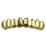 ATORSE® 18K Hip-Hop Top/Bottom Mouth Teeth Grills Unisex Golden - Top Grills