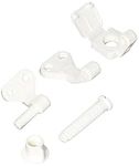 Danco 88018 Replacement Toilet Seat Hinges for Toilet Seats/Lids, White, Set of 2