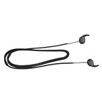 kwmobile Strap Compatible with Samsung Galaxy Buds 3 - Silicone Cord Holder for Wireless Earphones - Black