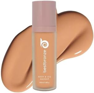 Best Bronze Bombshell Body Makeup - Tattoo Cover Up Makeup & Body Foundation Waterproof - Tattoo Concealer Waterproof for Scars, Varicose Veins Cover Up & Leg Foundation (NC45.5 Tanned Bronze)