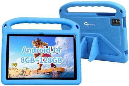 CWOWDEFU Kids Tablet, 10-inch Android 14 Tablet for Kids with Protective Case, Kids Pad has 8 GB RAM, 128 GB ROM (up to 1 TB usable), WiFi 6, Bluetooth 5.0, 6000 mAh