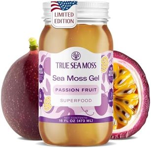 TrueSeaMoss Sea Moss Gel – Made in USA – Wildcrafted Seamoss, Fresh Fruits & Sea Vegetables – Passion Fruit, Pack of 1 (Labels may Vary)