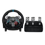 Logitech G29 Driving Force Racing Wheel and Floor Pedals, Real Force Feedback, Stainless Steel Paddle Shifters, Leather Steering Wheel Cover for PS5, PS4, PC, Mac - Black - PlayStation 3