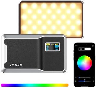VILTROX 6000mAh RGB luz de vídeo, Control de Bluetooth CRI≥97 en la luz de vídeo de la cámara, 2500K-8500K portátil de iluminación LED de fotografía, Led Panel de luz para la grabación de vídeo
