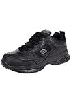 Skechers Men's Soft Stride Grinnel M Industrial Shoe, Black Leather/Black Mesh, 9 UK