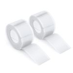 2 Rolls Self Fusing Silicone Tape, 2.5cm x 3m Leak Seal Tape Waterproof Rubber Tape, Hose Repair Tape Heat Resistant Rescue Tape for Pipe Plumbing Repair Emergency Repair Electrical Cables (White)