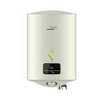 V-Guard Victo DG 15 Litre Water Heater with Free Installation & Free Connection Pipes (Digital Display, BEE 5 Star Rated), White (15 Litre),Wall