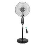 KUHL Inspira P1 | 400mm | BLDC Pedestal Fan with Remote | 5 wings | Touch Screen Control Panel | Height Adjustment | Tilt Mechanism, Swivel Function | Low Noise | Black
