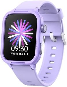 Kids Fitness Tracker Smartwatch for Girls Boys, Kids Smart Watch Idea for 6-16 Years Old with Sleep Mode 20 Sports Modes APP Alarm Clock Music Control Pedometer, Birthday for Boys Girls (Purple)