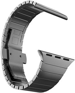 MaKTech Metal Wristband Replacement for Apple Watch band,Stainless Steel Link Bracelet Band Compatible with Apple iWatch Series 10/9/Ultra 2/SE/8/7[2024] (42mm/41/40mm,Space Gray)